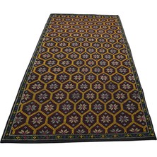 Kilim Antik El Dokuması Yün Çumra Yörük Cecim Kilimi 0053 - Yeni - Çok Renkli