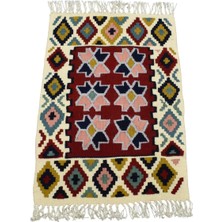 Kilim Antik El Dokuma Yün Pınarbaşı Kayseri Kilimi 0050 - Yeni - Çok Renkli