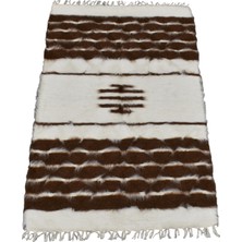 Kilim Antik El Dokuma Yün Çizgili Tiftik Siirt Battaniyesi 0026 - Yeni - Çok Renkli