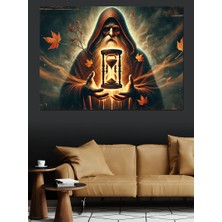 Fener Taşıyan Ruh Dekoratif Kanvas - Mdf Ahşap Tablo