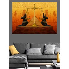 Adalet Terazisi Tasarımı Dekoratif Kanvas - Mdf Ahşap Tablo