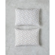 Crispy Dots Kolay Ütülenir 2'li Yastık Kılıfı 50X70 cm Yeşil-Turuncu