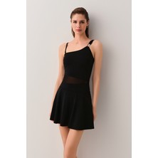 Suwen Tek Omuz Etekli Korseli Toparlayıcı Mayo