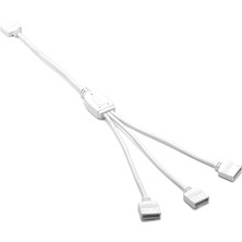 3 yollu beyaz RGB LED şerit Splitter bağlantı kablosu DC 5V-12V Y şekli uzatma kablosu çoklayacı çoğaltıcı konnektör