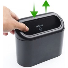BoranBox Portatif Çok Fonksiyonlu Araç Çöp Kutusu Kapaklı Oto Araç Araba Çöp Kovası & Organizer
