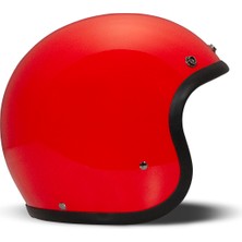 Jet Retro Red Açık Motosiklet Kaskı