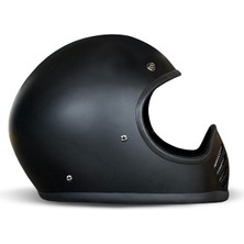 Fullface Seventyseven Matt Black Kapalı Motosiklet Kaskı