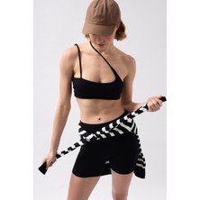 Çapraz Askı Siyah Bra