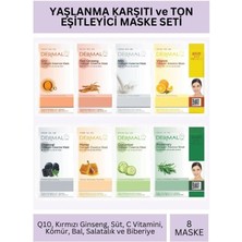 Dermal Ton Eşitleyici Kolajen Maske Seti 23GR x 8ADET