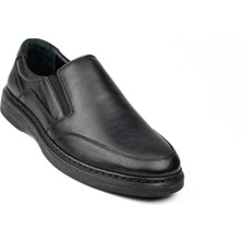 Komcero 1620 Siyah Deri Erkek Günlük Ayakkabı