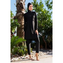 REMSA Likralı Tam Kapalı Tesettür Mayo 25204-1 Siyah