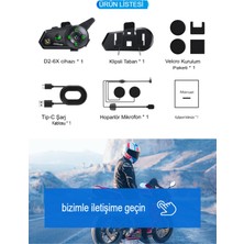 Ensiga 6 Kişi Eşleşmeli 2 Kişi Uyumlu Konuşmalı Motosiklet Intercom 500M Mesafeli Müzik Paylaşımlı