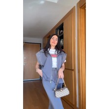 Qimya Butik Egzotik Asortik Kadın Paraşüt Detaylı Oyshoo Yelekli Takım