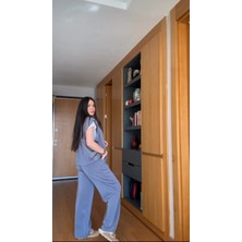 Qimya Butik Egzotik Asortik Kadın Paraşüt Detaylı Oyshoo Yelekli Takım