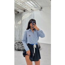 Ella's Oversize Ayıcık Nakışlı Gömlek – Günlük Şıklığın Yeni Yıldızı