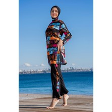 REMSA Tam Kapalı Tesettür Mayo 25218-1 Siyah