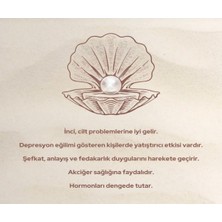 Harikalar Aksesuar Zirkon Taşlı Mikail Melek Doğal İnci Kolye