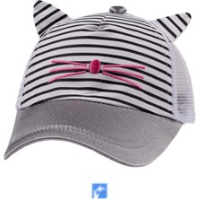 Kardelen Butik Denizli ( %55 Pamuk %45 Polyester )  Kız Bebek Şapka ( 1-3 Yaş ) ( 48 cm )