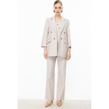 Ekol Duble Kol Astarsız Ceket Bej  04072