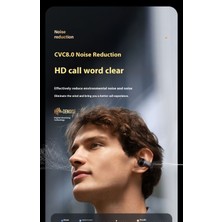 Lianying Kablosuz Klipsli Kemik Iletimli Bluetooth Kulaklık Gürültü Önleyici Kulak Içi Olmayan Spor Kulaklıklar (Yurt Dışından)