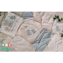 Brava Baby 10 Lu Lüks Pamuklu Kız Erkek Hastane Çikiş Set Yenidoğan Bebek Kıyafet Doğum Hediyesi