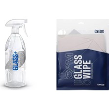 Gyeon Yağmur Su Kaydırıcı Cam Temizleyici  1 Lt + Glasswipe Evo Cam Temizlik Bezi 40X40 cm