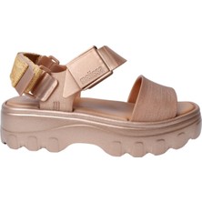 Melissa Kick Off Kadın Kalın Taban Gold Sandalet