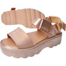 Melissa Kick Off Kadın Kalın Taban Gold Sandalet