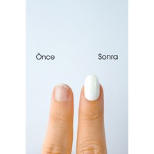 Snow White Jel Takma Tırnak Tekrar Kullanılabilir Oval Manikür Seti 30 Adet