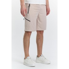 Erkek Polycotton Şort Ekru 6051-E