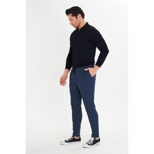 Marco Ferry Erkek Polycotton Esnek Jogger Pantalon Lacivert 5801-L