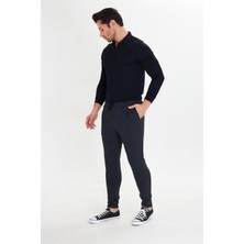 Marco Ferry Erkek Polycotton Esnek Jogger Pantalon Siyah 5801-S