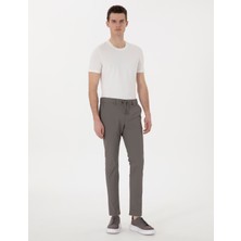Pierre Cardin Erkek Vizon Slim Fit Jogger Kanvas Pantolon 50305880-VR052