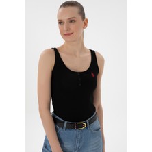U.s. Polo Assn. Kadın Siyah Tişört Basic 50300895-VR046