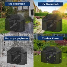 Breen Siyah Barbekü Koruma Örtüsü, Gazlı Mangal Koruma Kılıfı, Su Geçirmez, Toz Geçirmez, Rüzgar Geçirmez