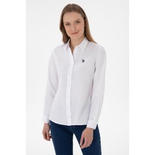 U.S. Polo Assn. Kadın Beyaz Gömlek Basic 50307726-VR013