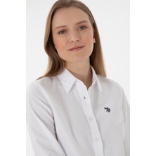 U.S. Polo Assn. Kadın Beyaz Gömlek Basic 50307726-VR013