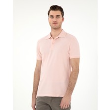 Pierre Cardin Erkek Pudra Slim Fit %100 Pamuk Polo Yaka Basic Tişört 50306448-VR042