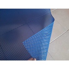 Kadir Tarım Kadirtarım Pvc Paspas 120 x 650 cm Mavi Banyo Kaymaz Yer Zemin Matı S-Mat Zincir Desen