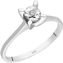 Sirius 0,40 Karat Görünümlü Pırlanta Tektaş Yüzük