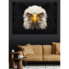 Kartalın Güçlü Bakışı Dekoratif Kanvas - Mdf Ahşap Tablo