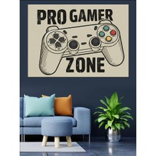 Pro Gamer Alanı Dekoratif Kanvas - Mdf Ahşap Tablo