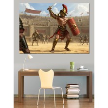 Gladyatör Roma Arenası Dekoratif Kanvas - Mdf Ahşap Tablo