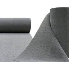 Kadir Tarım Kadirtarım Kıvırcık Halı Paspas 14 mm Renk Gri 1,20 x 6 Metre Su Emici Iş Yeri Apartman Kaymaz