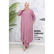 Merve Pamuklu Umre Takımı Gül Kurusu