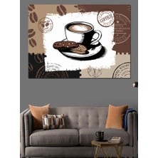 Fincanda Kahve Keyfi Dekoratif Kanvas - Mdf Ahşap Tablo