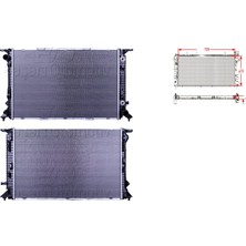 Su Radyatörü - 8K0121251Q Wisco - Audi a4 08>. A6 3. Tdı. Porsche Macan 14 ve Sonrası Uyumlu