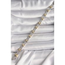 Afillix Concept Pirinç Gümüş Renk Zirkon Taşlı Gold Xoxo Model Vıp Seri Kadın Bileklik