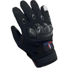 Single Sword Tam Parmak Dokunmatik Özellikli iç ve Dış Koruma Destekli Taktik Motorcu Eldiveni