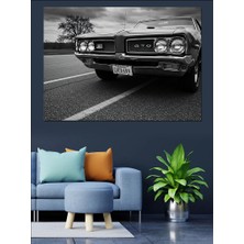 Klasik Amerikan Araba Dekoratif Kanvas - Mdf Ahşap Tablo